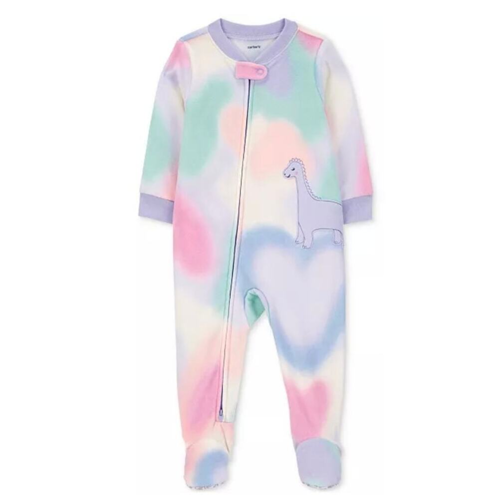 Carter's Baby Girls 1-Piece Dinosaur Costume Fleece Footed Pajamas 18m